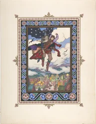 Illusztráció a Marya Morevna meséhez, c. 1925