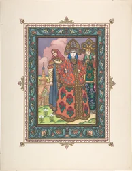 Illusztráció a Szépséges Vaszilisza című meséhez, c. 1925