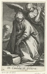 Szent Candida és Szent Gelasia remeték az angyallal SS. Candida et Gelasia (cím a tárgyon) Remetenők (sorozat címe) Sacra Eremus Ascetriarum (sorozat címe)