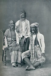 Mandalay szőrös családja, Burma, 1902