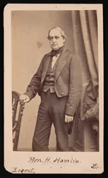 Hannibal Hamlin portréja 1809-1891, 1857.
