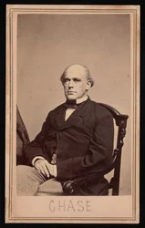 Salmon Portland Chase portréja 1808-1873, 1873 előtt.
