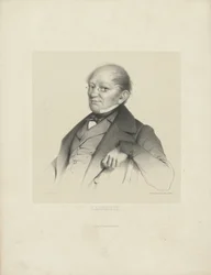 François Antoine Habeneck zeneszerző portréja 1781-1849, c. 1840.