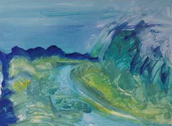 Kék folyó táj I, 1988