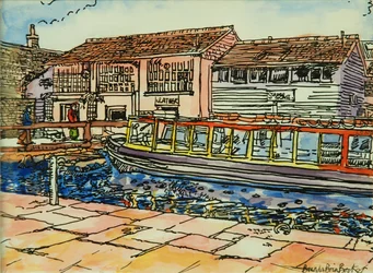 Canal Museum, Camden Lock (akvarell papíron)