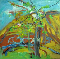 Az almafa (olaj falemezre)