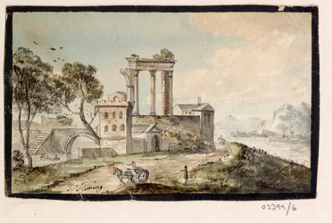 Vázlatsorozat, nézetek Nagy-Britanniában, a kontinensen és Amerikában 1772-1778 (akvarell)