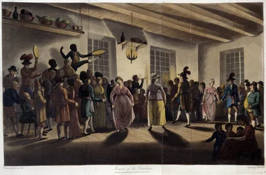 Danse, le menuet; in „” Travels through Canada”, szerző: George Heriot, szerk. London