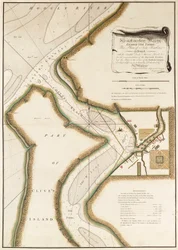 A Hoogly folyó térképe, 1777 körül (metszet)
