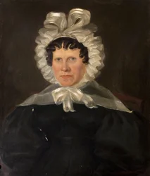 Mrs. Rebekah Franklin, Francis Franklin tiszteletes felesége, 1840-es évek vége (olaj, vászon)