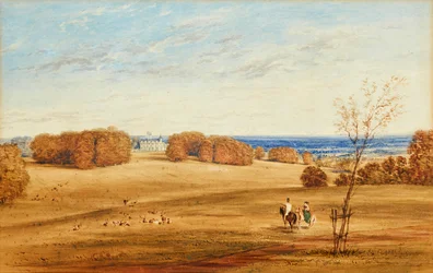 Prospect of Horsley Towers, Surrey (toll, tinta és akvarell)