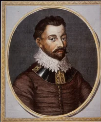 Sir Francis Drake, kereskedő és kalóz (színes metszet)