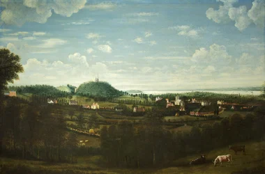 Henbury falu kilátása, 1720 körül (olaj, vászon)