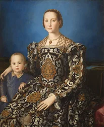 Olasz: Ritratto di Eleonora di Toledo col figlio Giovanni Toledói Eleonóra és fia, Giovanni de