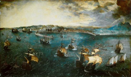 Kilátás a Nápolyi-öbölre, kb. 1550-1565.
