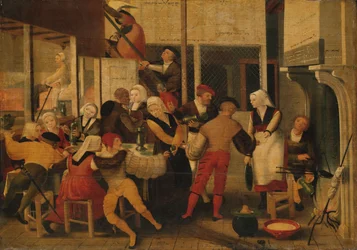 Buli egy bordélyházban, 1540 körül (olaj, panel)