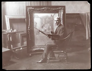 H.B. Snell stúdiójában, New York, 1907 (ezüst zselatin nyomat)
