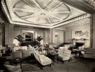 A társalgó délnyugat felé néz a Hotel White 37th Street-re és a Lexington Avenue-ra, New York, 1937 (ezüst zselatin nyomat)