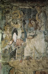 Az Angyali üdvözlet freskója a Santa Maria Antiqua-ban, 565-578