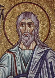 Jeremiás próféta belső mozaikok részlete a Szent Márk-bazilikában, XII. század