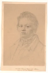 J.F. mentamester portréja barátja