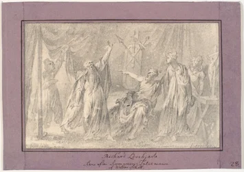 Oroszlánszívű Richárd. Jelenet Walter Scott "The Talisman" (1825) című regényéből