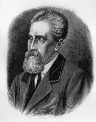 Giuseppe Sirtori (1813-1874) olasz katona, tábornok, hazafi és politikus portréja, metszet