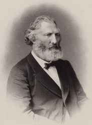 Auguste François Morel zeneszerző portréja 1809-1881, kb. 1860.