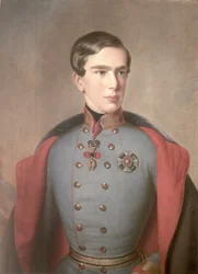 I. Ferenc József osztrák császár (1830-1916) portréja 20 éves korában, 1850