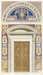 A Raphael Loggia kapuja a Vatikánban, 1772