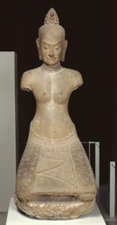 Jayarajadevi szobra Tara buddhista istenség vagy Prajnaparamita (homokkő) képében