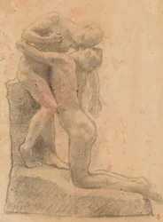 Çacountala, 1888 körül (szén és estompe, papír)