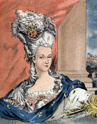 Habsburg Lorraine, Franciaország királynője (1755-1793) Marie Antoinette portréja.