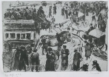 Place du Havre, Párizsban, kb. 1897 (litográfia cinkről)