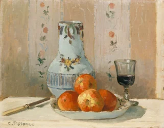 Csendélet almákkal és kancsóval, 1872