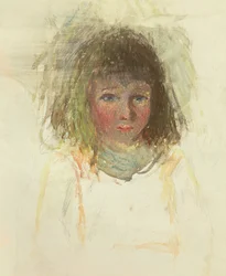 The Artists Son Georges, részlet, 1880 körül (wc és grafit nehéz szőtt papíron)
