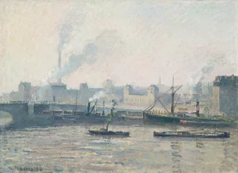 A Saint-Sever híd, Rouen: köd, 1896