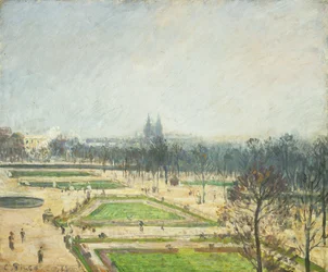 A Tuileries-tavak, köd; A Tuileries-medence, köd, 1900