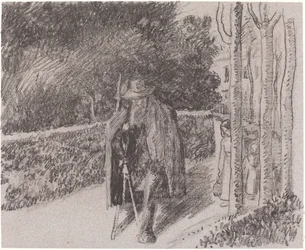 Koldus mankóval (Mendiant a la bequille)