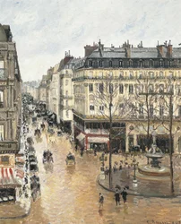 Francia: Rue Saint-Honoré, Après-midi, Effet de Pluie Rue Saint-Honoré délután. Az eső hatása