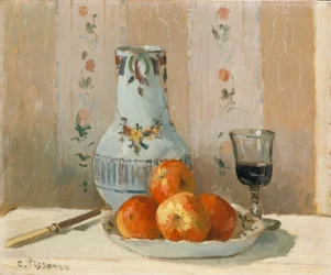 Csendélet almával és kancsóval, 1872.