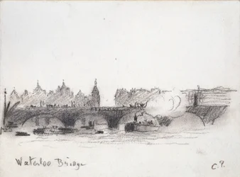 Tanulmány a Waterloo hídról, c1900