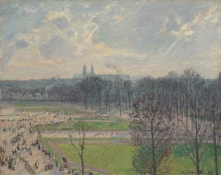 A Tuileriák kertje egy téli délutánon, 1899.