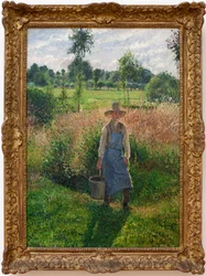 A Kertész. Camille Pissaro (1830-1903) festménye, Olaj, vászon