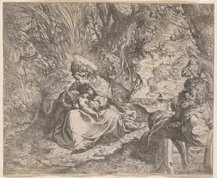 The Rest on the Flight to Egyiptom, 1587-1590.