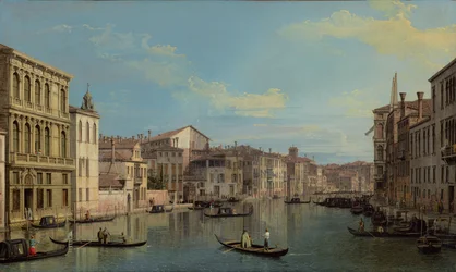 A velencei Canal Grande a Palazzo Flanginitől a Campo San Marcuoláig
