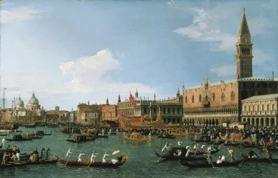A Bucintoro visszatérése áldozócsütörtökön, 1745-1750