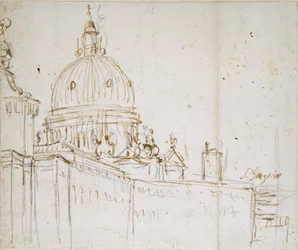 Velence: A Dogana di Mare és a S. Maria della Salute, 18. század közepe