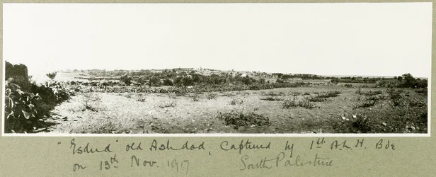 Esdud, a régi Ashdod, elfogta az 1. A.L.H. dandár 1917. november 13-án
