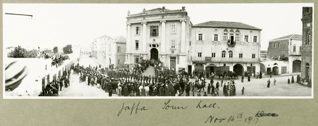 Jaffa városháza, 1917. november 16